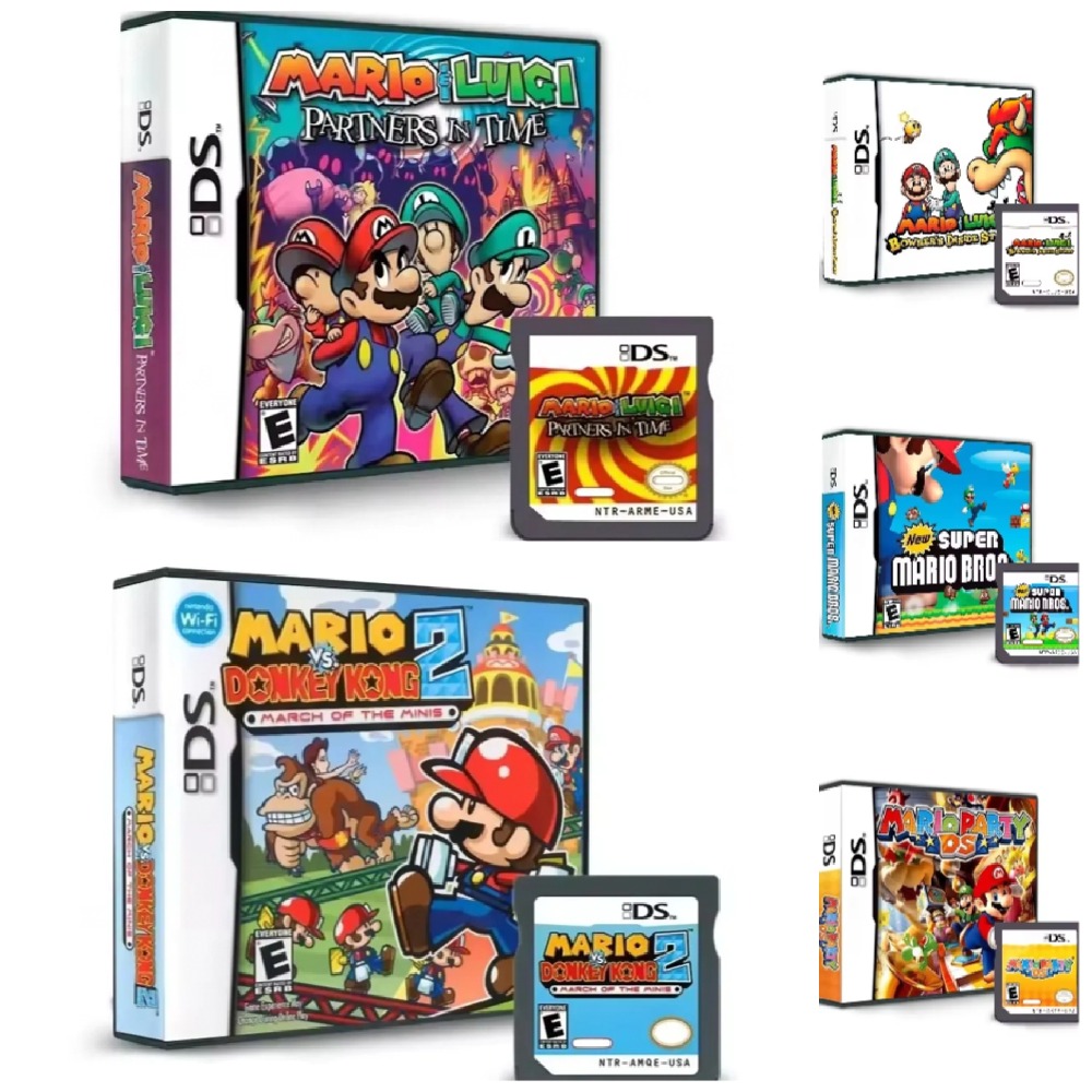 Gaming Console Box - Popular Fun DS Game Cartridge -Mario