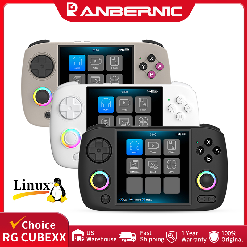 Gaming Console Retro Handheld - ANBERNIC RG CubeXX Handheld Games Console