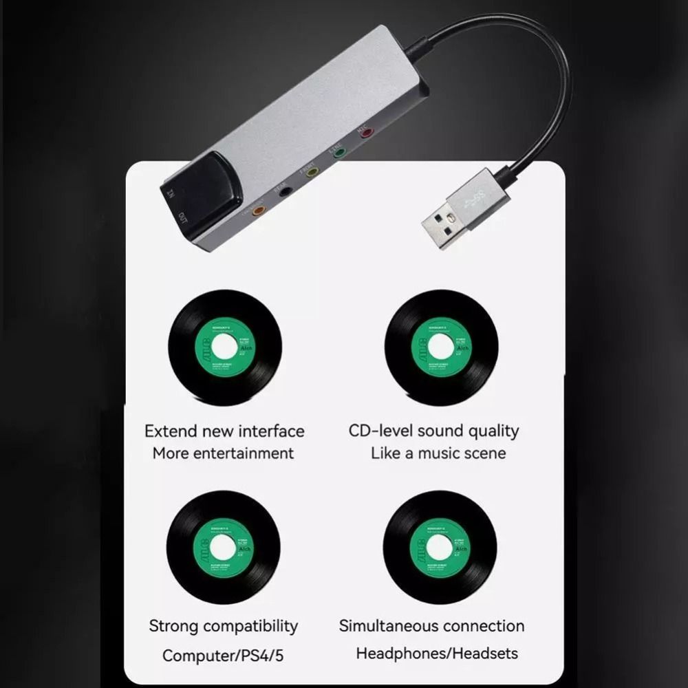 New USB Sound Card 7.1 5.1 Cha - Gaming Console Pc review and price