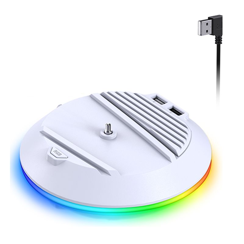 AED7-Vertical Stand With RGB L - Gaming Console Stand review and price