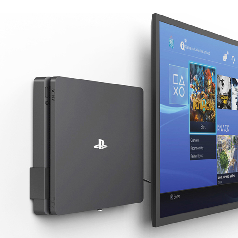 Monzlteck Wall Mount For PS4 S - Gaming Console Stand review and price