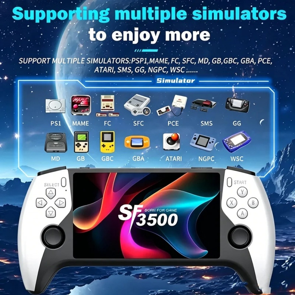 SF3500 5 inch Handheld Game Co - Gaming Console Retro Handheld review and price